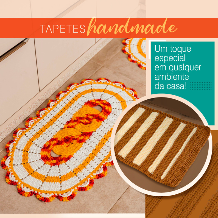 Tapetes de crochê: veja como alegrar sua decoração com peças coloridas!