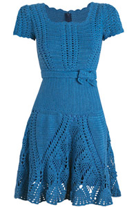 Vestido Azul - Revista Manequim