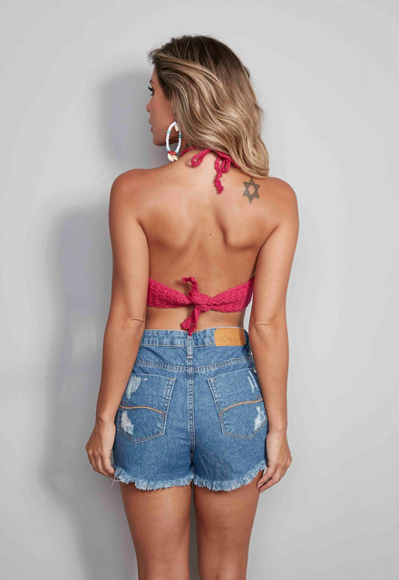 Cropped Pink Barroco